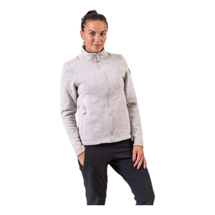 Paulina Melange Fleece Jacket Beige