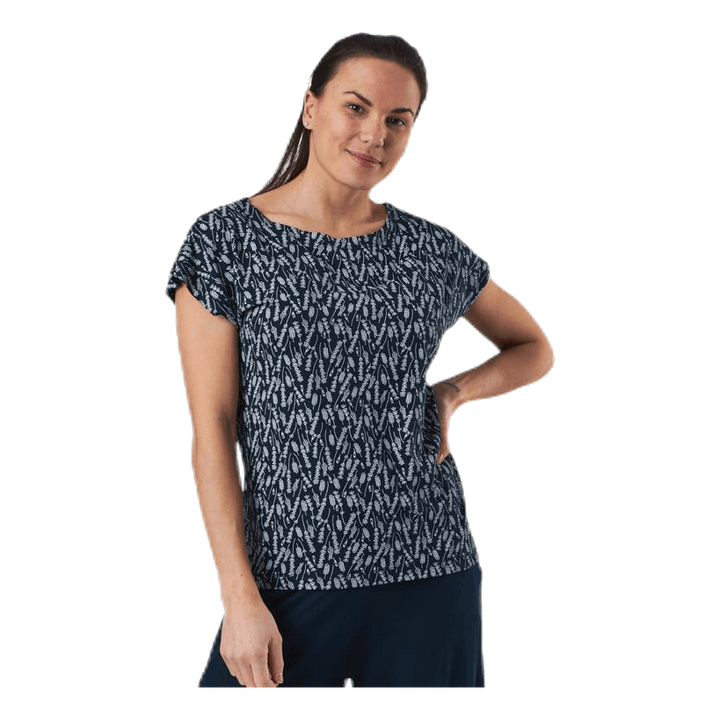 Melanie Capsleeve Blue/Patterned