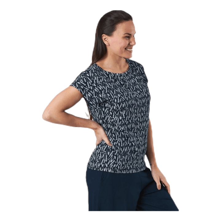 Melanie Capsleeve Blue/Patterned