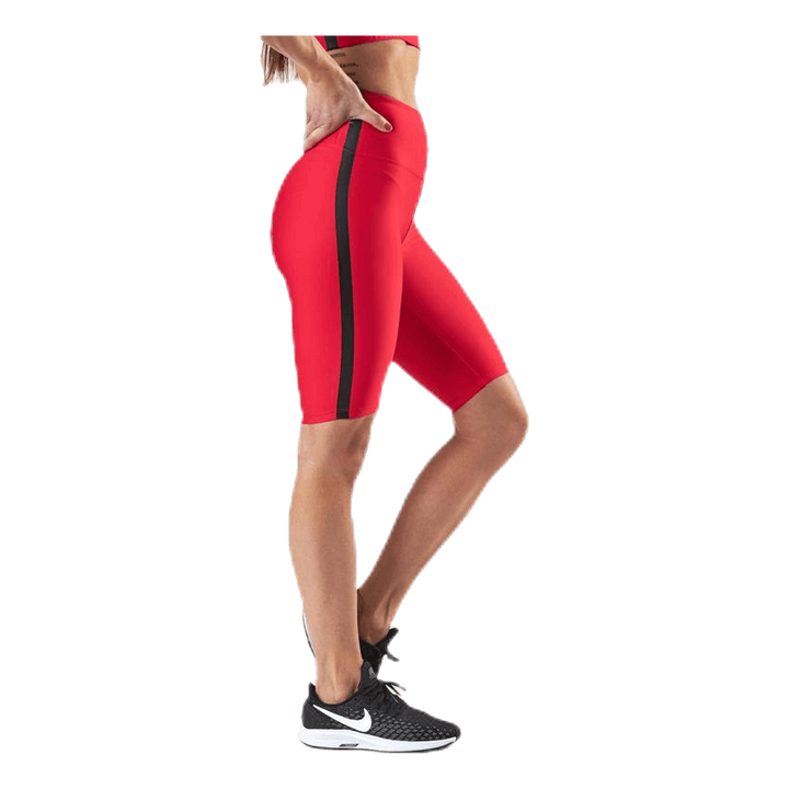 Stripe Bike Tights Red