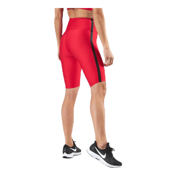 Stripe Bike Tights Red
