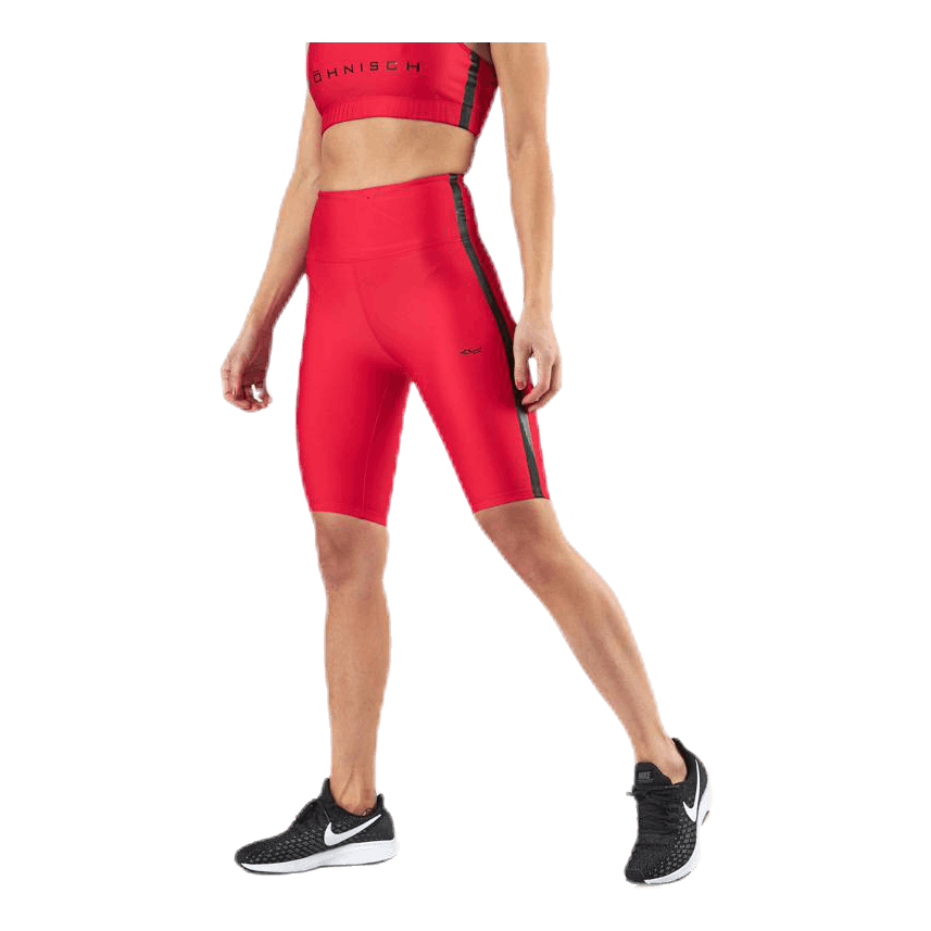 Stripe Bike Tights Red