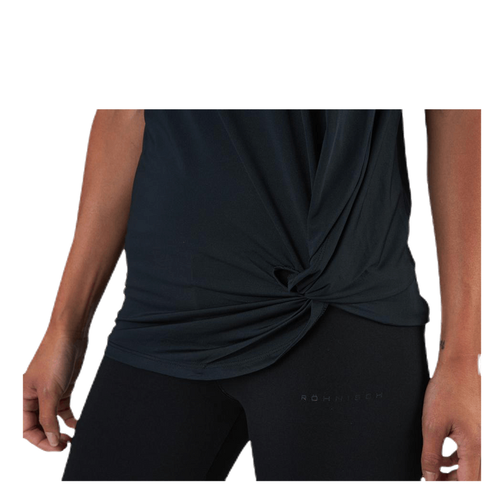 Jolie Knot Singlet Black