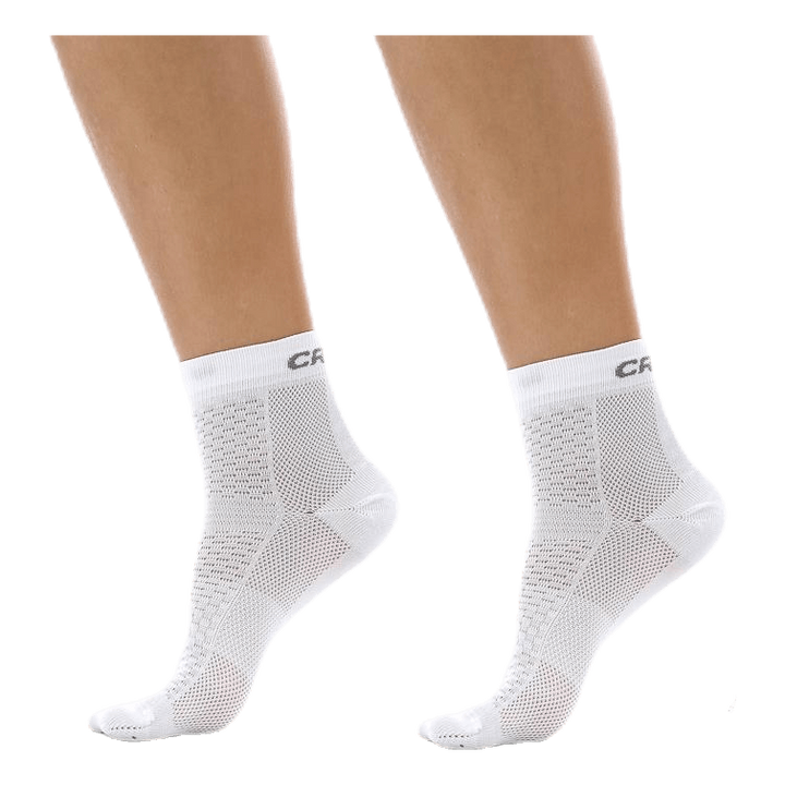 Cool Mid 2-Pack Sock White