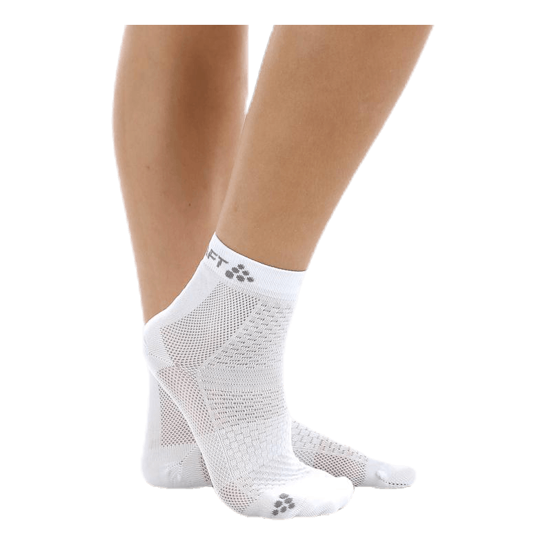 Cool Mid 2-Pack Sock White