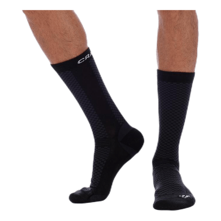 Warm Mid 2-Pack Sock White/Black