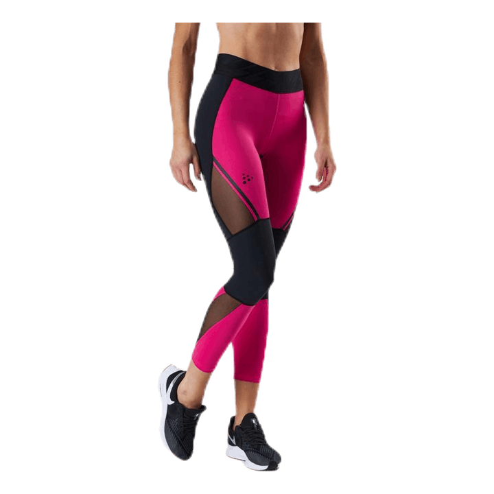Charge Mesh Tights Pink/Black