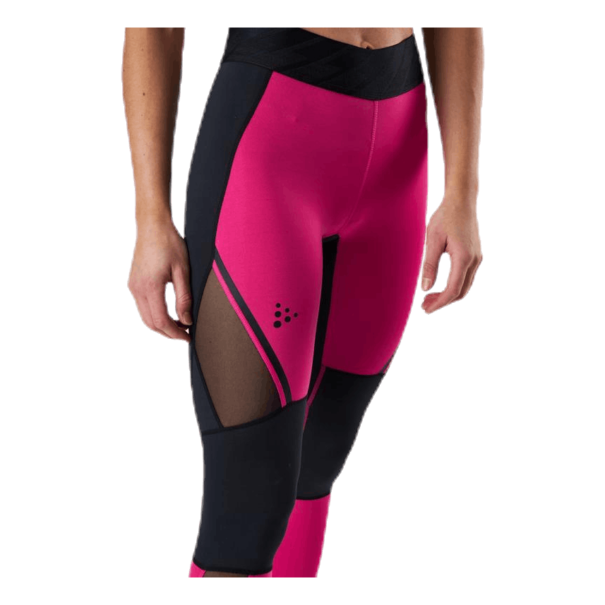 Charge Mesh Tights Pink/Black