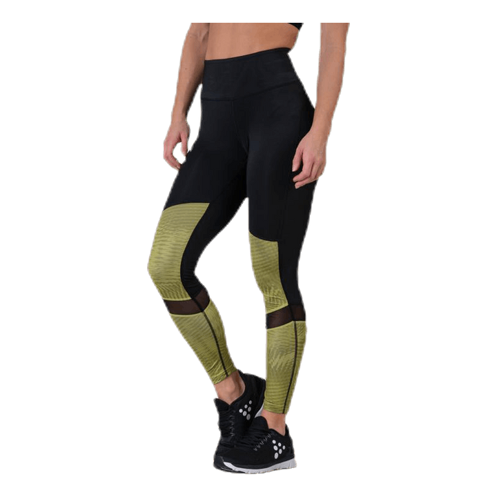 UNMTD High Waist Tights Black/Yellow