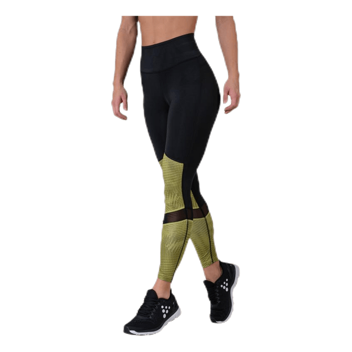 UNMTD High Waist Tights Black/Yellow