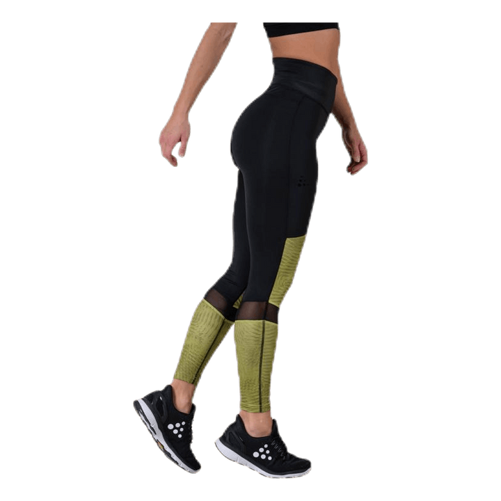 UNMTD High Waist Tights Black/Yellow