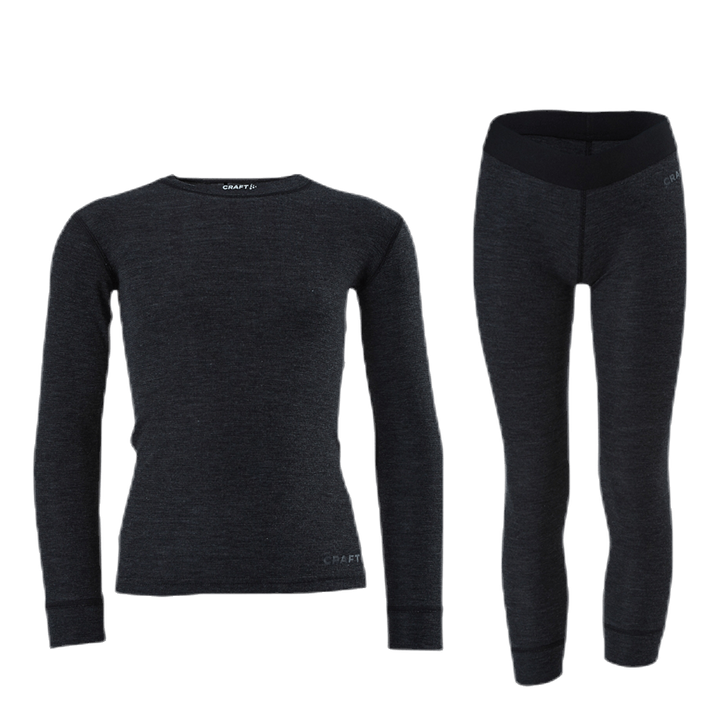 Core Wool Merino Set Junior Black
