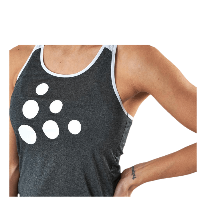 Eaze Singlet White/Grey