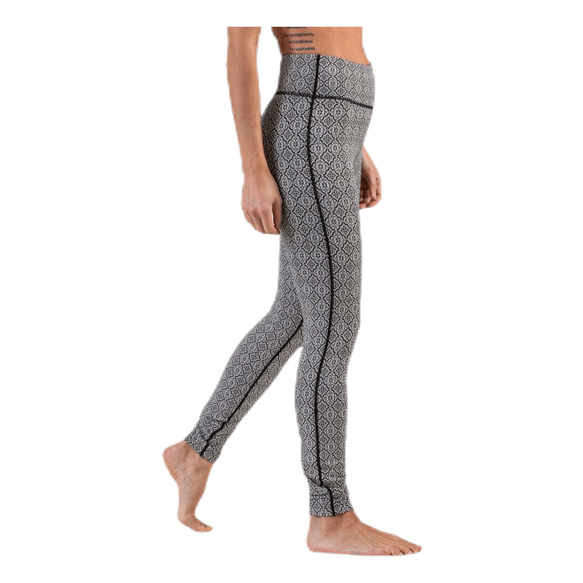 Spin To Win Mid Layer Tights White/Black