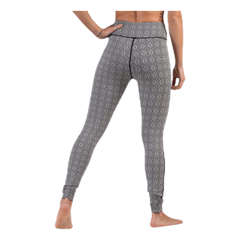 Spin To Win Mid Layer Tights White/Black