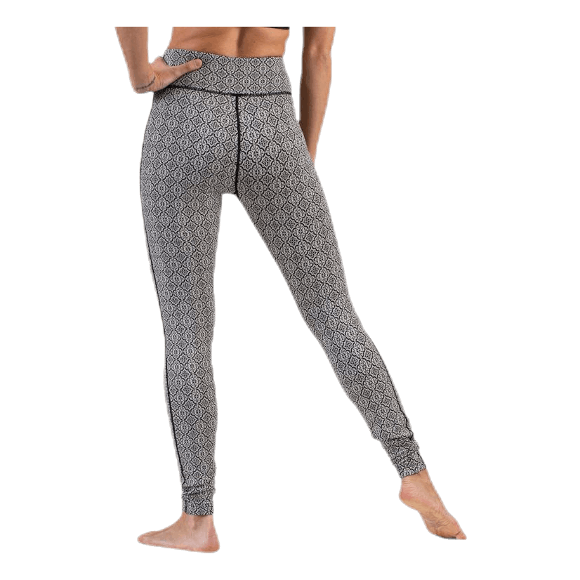 Spin To Win Mid Layer Tights White/Black