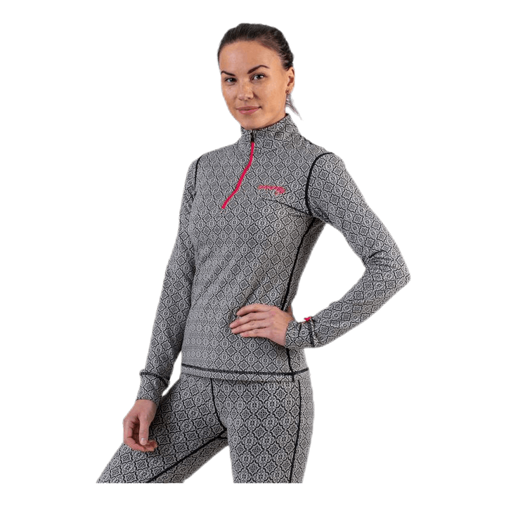 Spin To Win Mid Layer Top White/Black