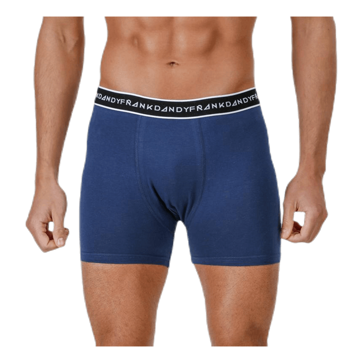 Organic Cotton Boxer 5-Pack Blue/Black/Grey