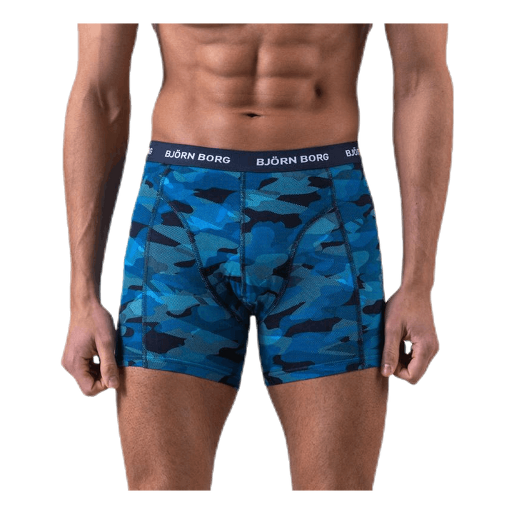 Shadeline Shorts 3-Pack Blue/Patterned/Black
