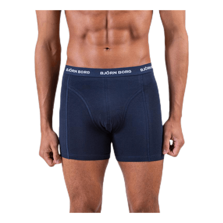 Solid Shorts 5-Pack Blue/Patterned