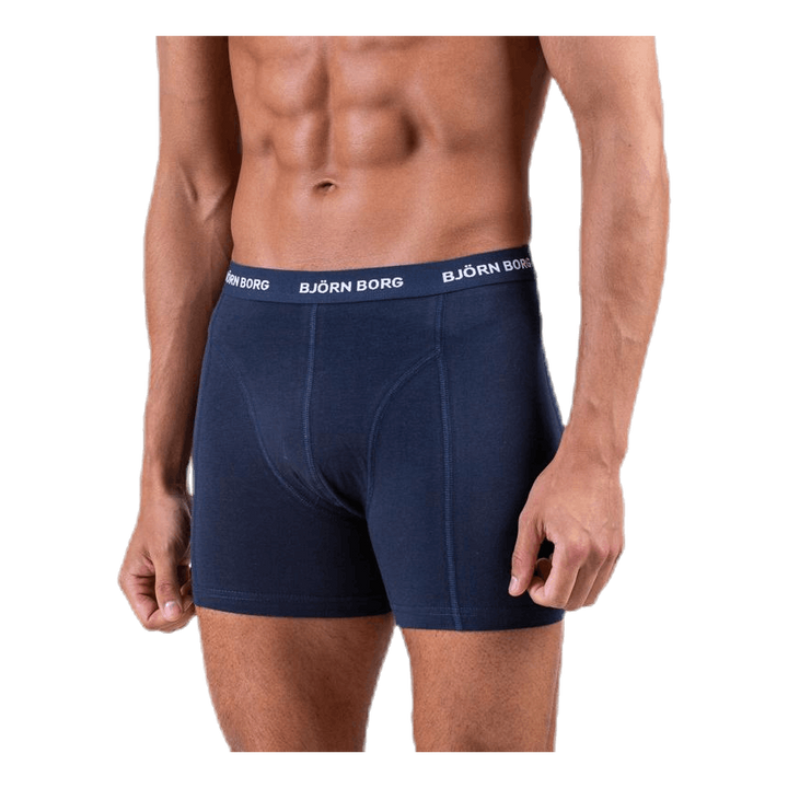 Solid Shorts 5-Pack Blue/Patterned