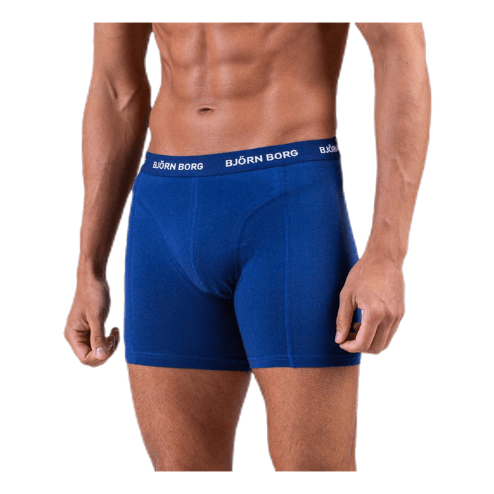 Solid Shorts 5-Pack Blue/Patterned