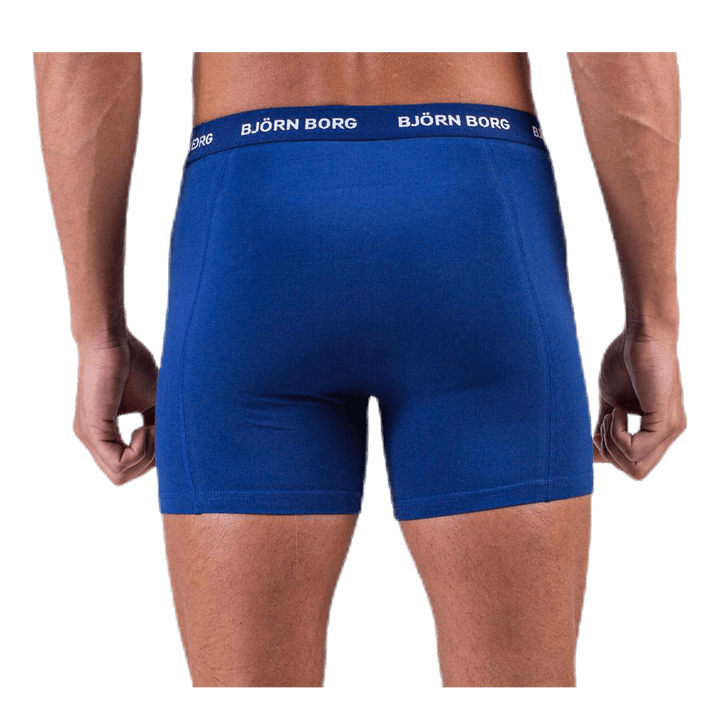 Solid Shorts 5-Pack Blue/Patterned