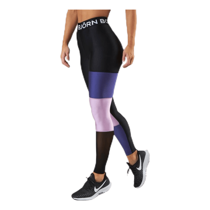 Cendall Blocked Tights Blue