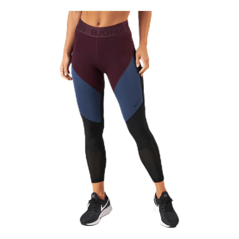 Chia Blocked Tights Red