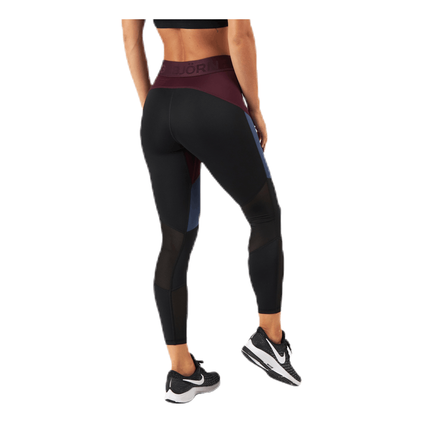 Chia Blocked Tights Red