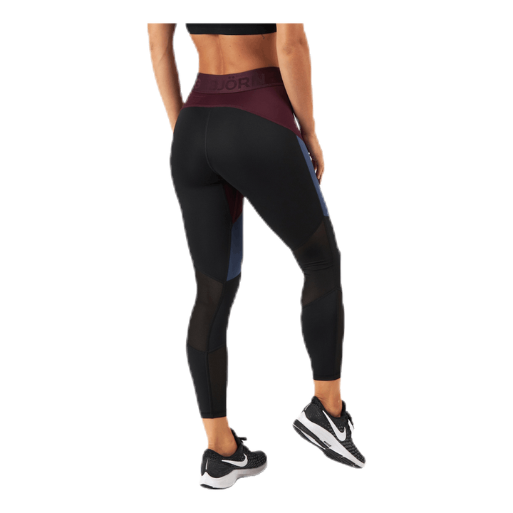 Chia Blocked Tights Red