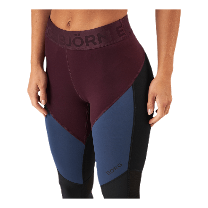 Chia Blocked Tights Red