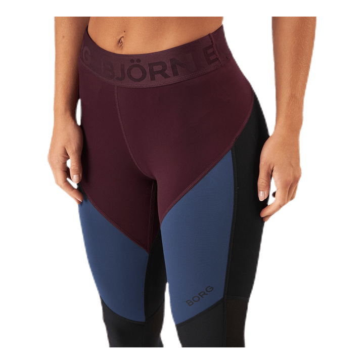 Chia Blocked Tights Red