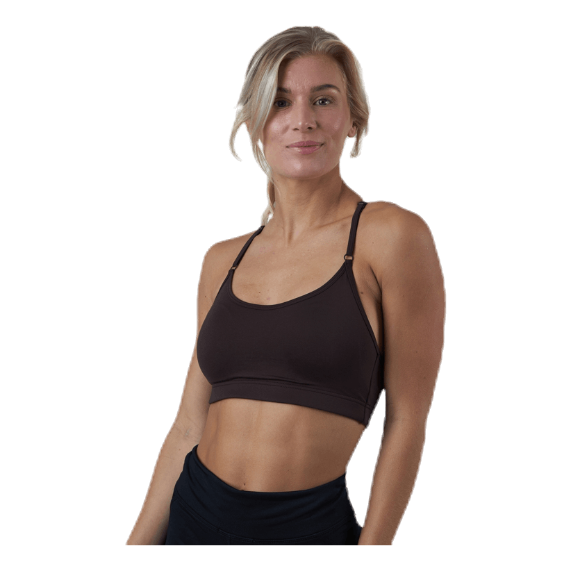 Strappy Sports Bra Brown