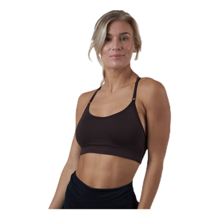 Strappy Sports Bra Brown