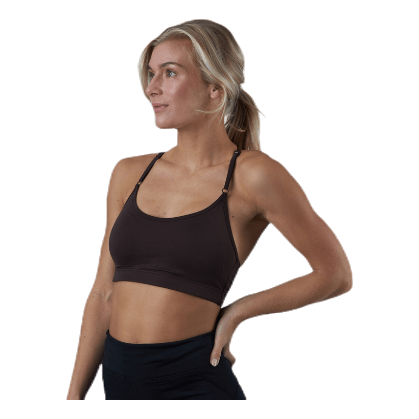 Strappy Sports Bra Brown