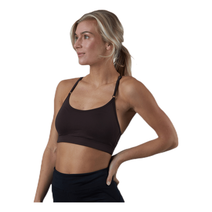 Strappy Sports Bra Brown