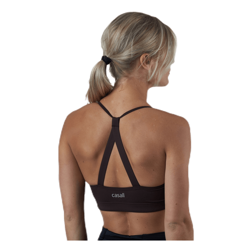 Strappy Sports Bra Brown