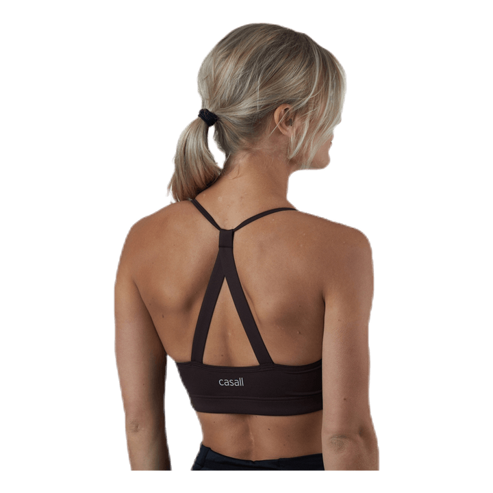 Strappy Sports Bra Brown