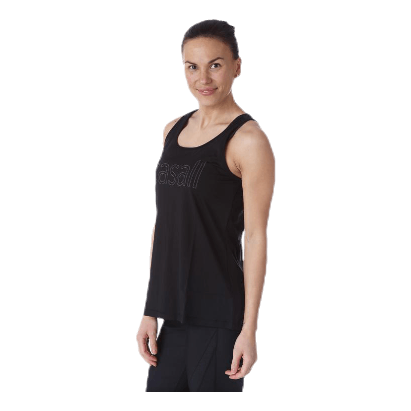 Logo Relaxed Tank Black