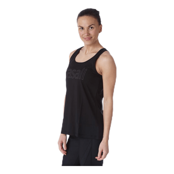 Logo Relaxed Tank Black