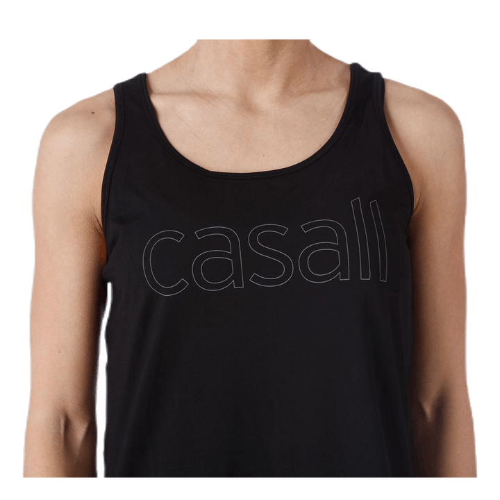 Logo Relaxed Tank Black
