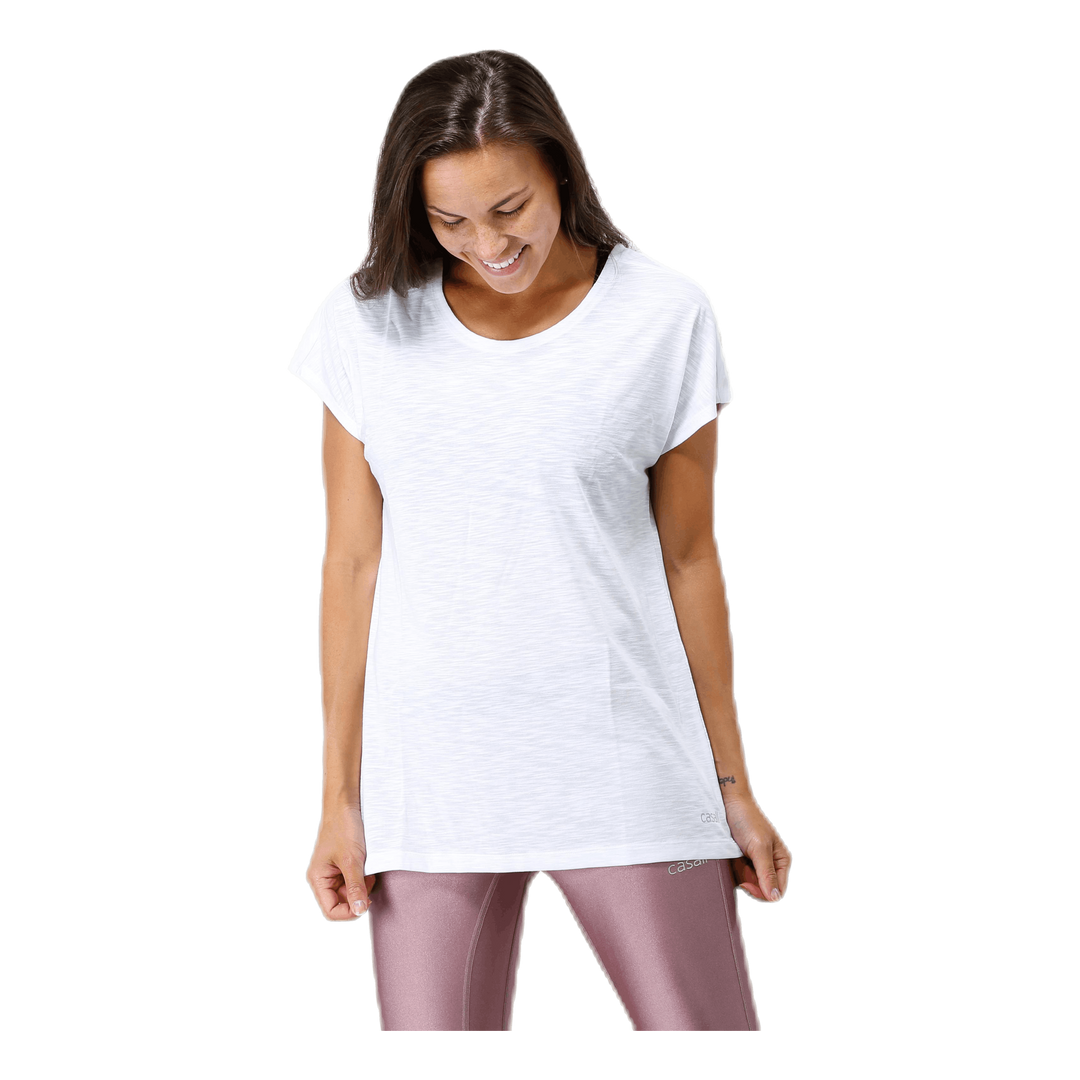 Raw Elastic Tee White