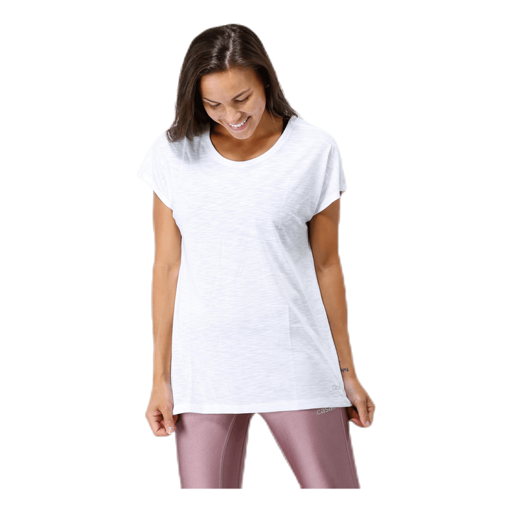 Raw Elastic Tee White