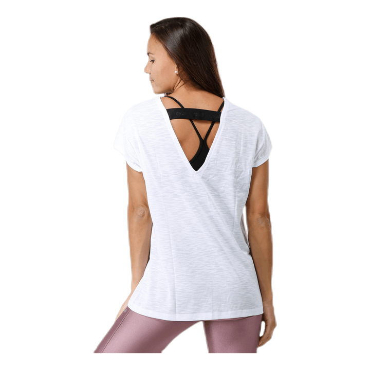 Raw Elastic Tee White