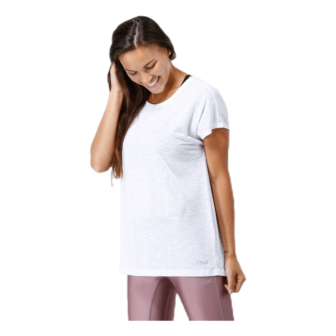 Raw Elastic Tee White