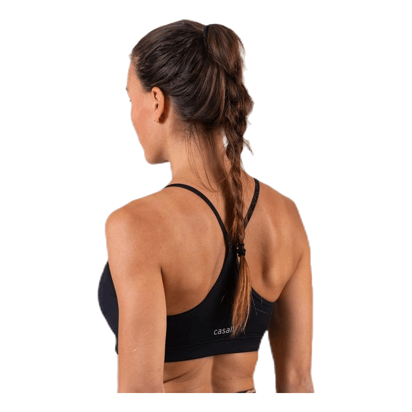 Strappy Sports Bra Black