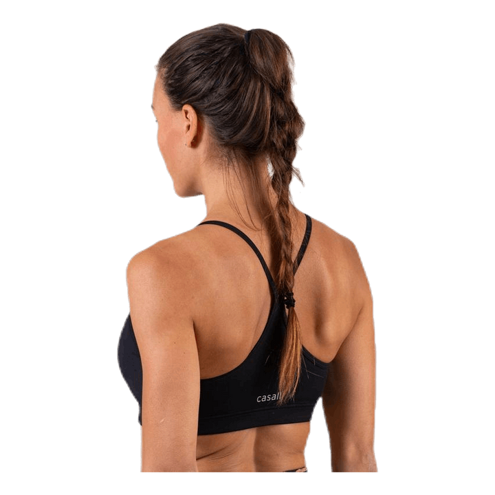 Strappy Sports Bra Black
