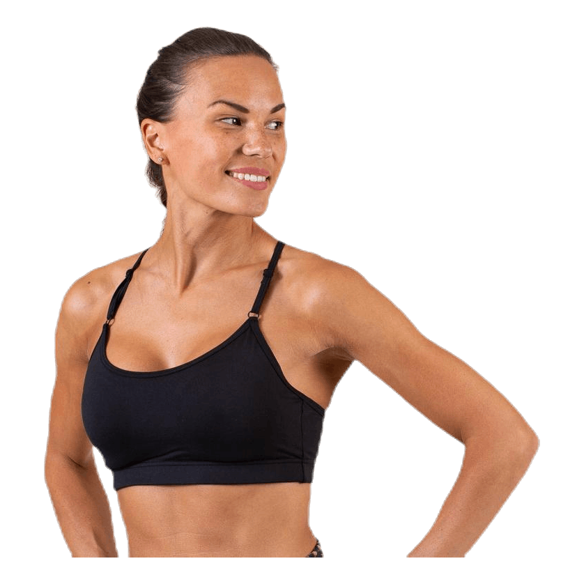 Strappy Sports Bra Black
