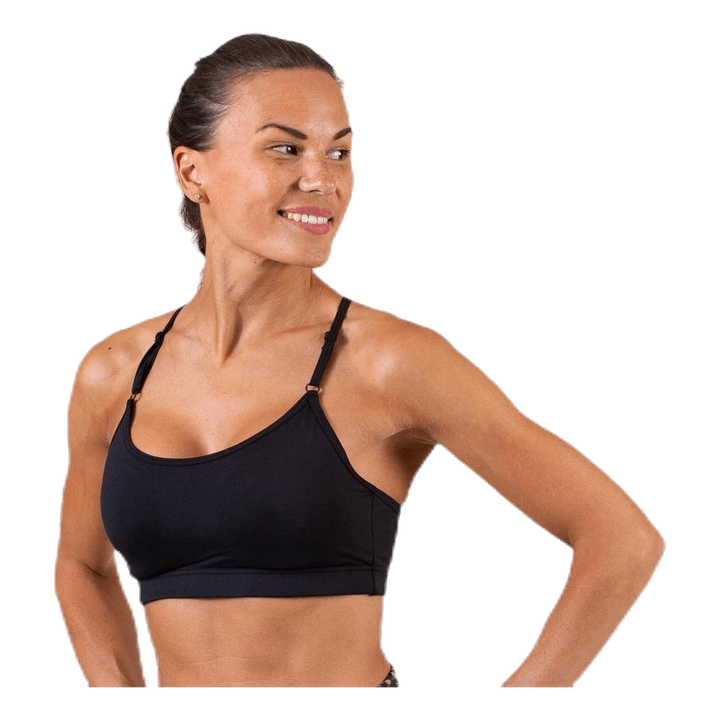 Strappy Sports Bra Black